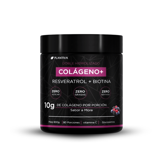 Colágeno Doble Hidrolizado: Resveratrol + Biotina